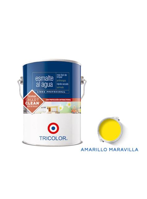 Esmalte Al Agua Profesional 1 Gl Amarillo Maravilla Tricolor-0