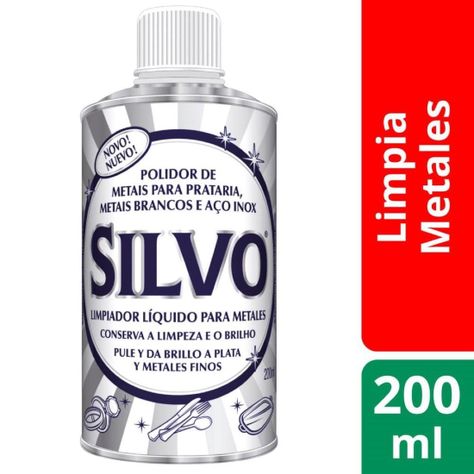 Limpiador Pulidor Para Metales Finos Y Plata 200ml Silvo-0