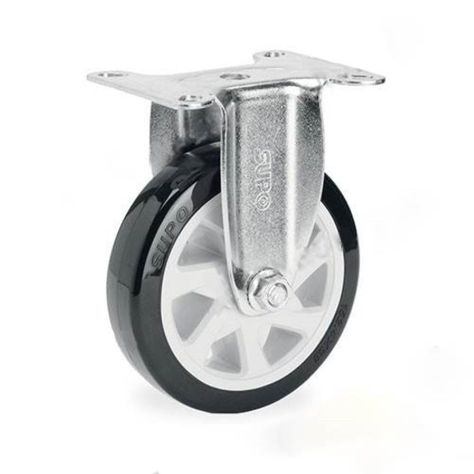 Z05 PU Rueda Fija Base Plana 150mm Supo-0
