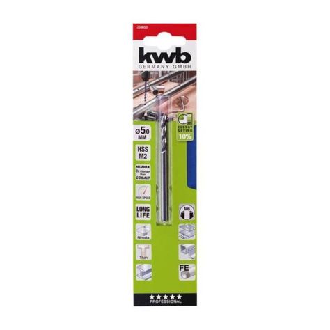 Broca Acero Inoxidable Hi-nox Akku-top 5mm Kwb-0