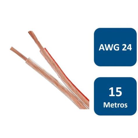 Macrotel Cable Para Parlante 15mts Awg 24-0