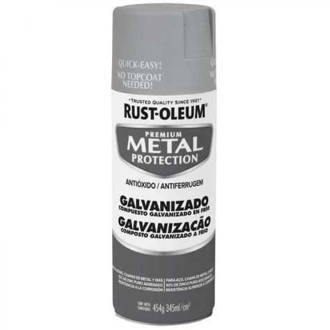 Spray Aerosol Metal Protection Galvanizado Gris Rust Oleum-0