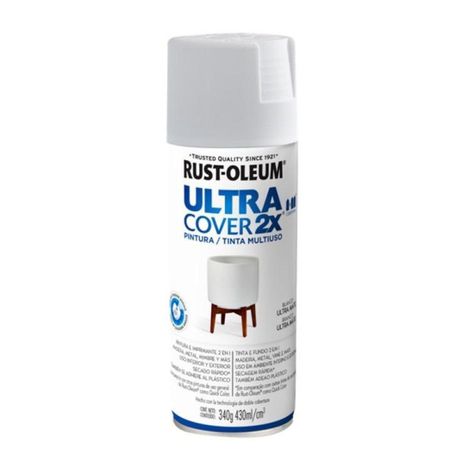Spray Aerosol Ultra Cover 2x Blanco Ultra Mate Rust Oleum-0