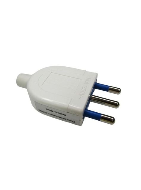 Enchufe Macho 16A 2P+T Blanco - Rema-0