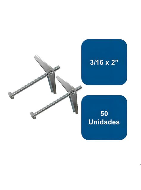 Anclaje Mariposa 3/16  X 2  50un.-0