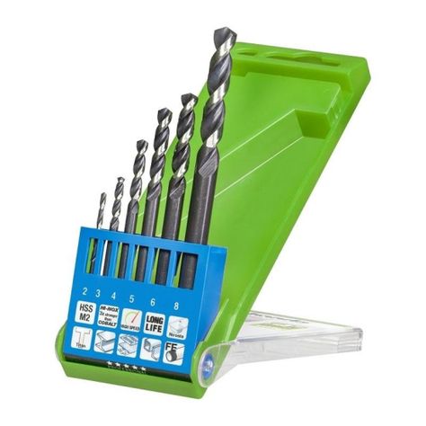 Set De Brocas Acero Inoxidable Hi-nox Akku-top 6 Un. Kwb-0
