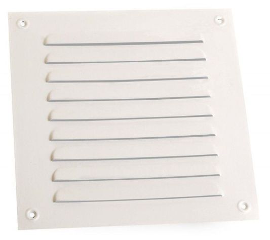 Celosia Ventilación Aluminio Esmaltado Blanco 20x20 Cms Lioi-0