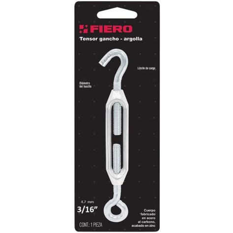 Tensor Ojo Gancho 3/16  / 41kg Fiero-0