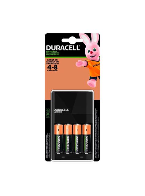 Cargador y Pilas Recargables AA 4un - Duracell-0