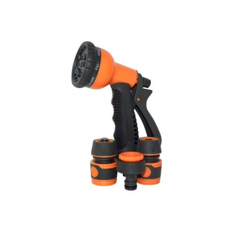 Pistola Plástica Ajustable 8 Posiciones + Accesorios Hoffens-0