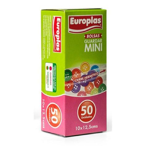 Europlas Bolsa Cierre Facil Zipper Mini 10x12.5cms 50un.-0