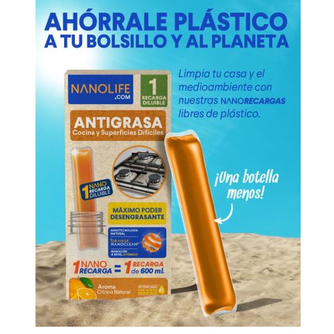 Antigrasas Kit de inicio Promoción 600ml + Recarga - Deysa Nanolife-3