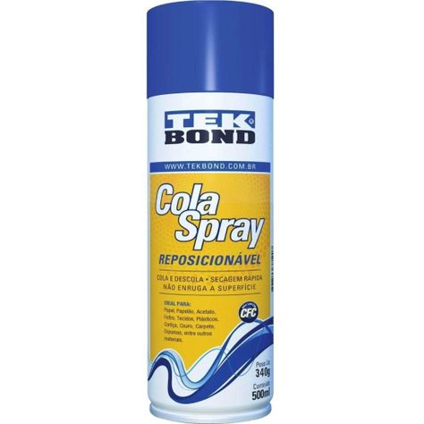 Adhesivo En Spray Reposicionable 340g/500ml Tekbond-0