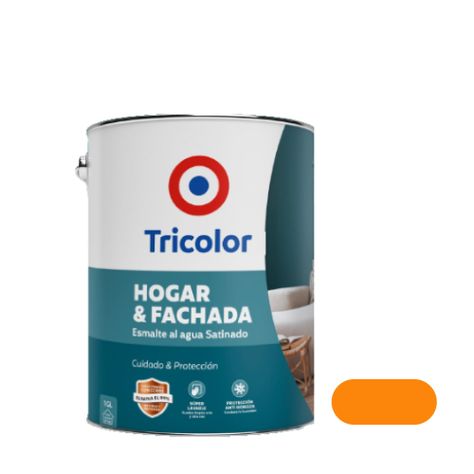 Esmalte al Agua Satinado Hogar y Fachada 1gln Nectarine - Tricolor-0