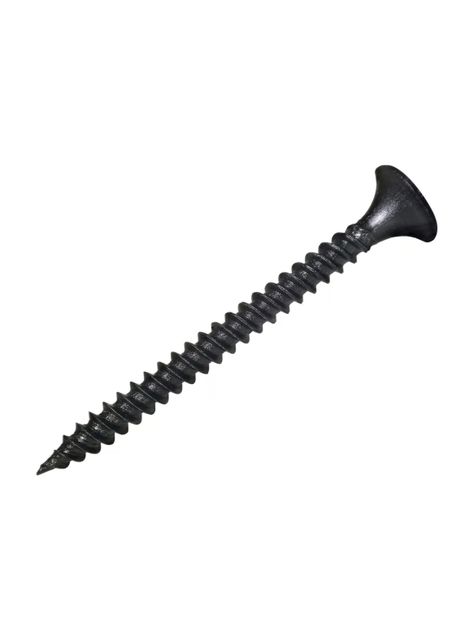 Tornillo Yeso Cartón Negro Hilo Fino #6 x 2" 200un - Fijaciones-0