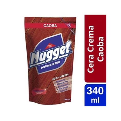 Cera Para Pisos En Crema Doypack 340ml Caoba Nugget-0