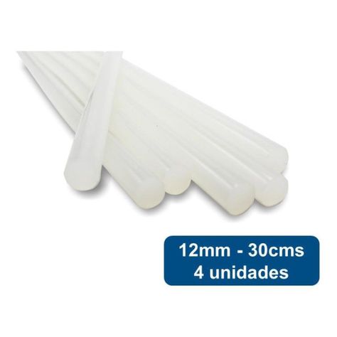 Barras De Silicona 12mm 30cms 4un. Rex-0