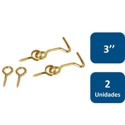 Aldaba Zincada 3  2un. Lioi-0