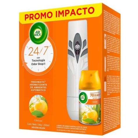 Desodorante Ambiental Freshmatic Aparato Citrico Air Wick-0