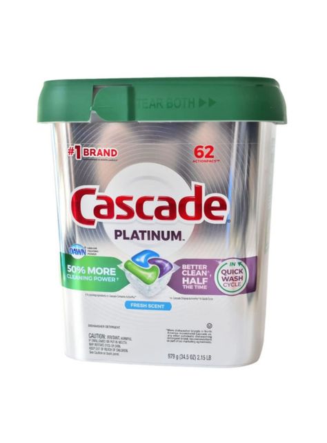 Detergente para Lavavajillas Platinum Fresh 62pods Cascade-0