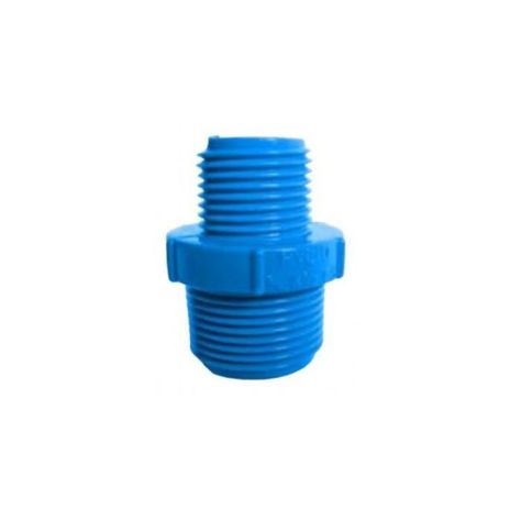 Niple Reducción Pvc Hidráulico He-he 3/4  X 1/2  Pvc-0
