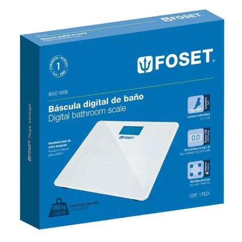 Pesa De Baño Digital 180kg Foset-0