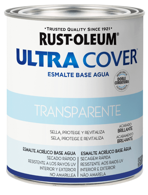 Esmalte al Agua Ultra Cover 946ml Transparente Rust Oleum-0