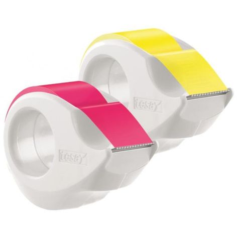 Dispensador Cinta adhesiva Neón 10mts color aleatorio tesa-0