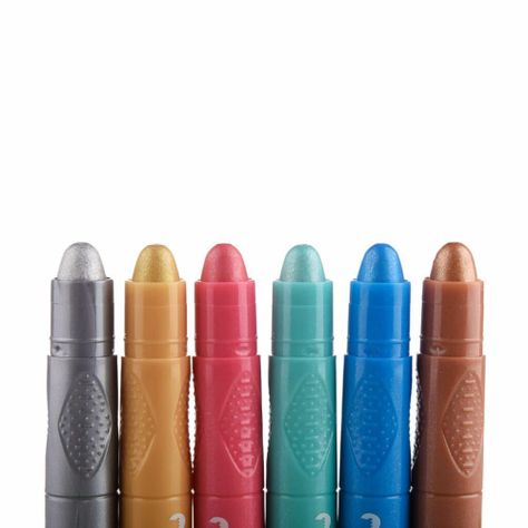 Crayones gel metálico Pekes 3 en 1 6 colores Torre-1