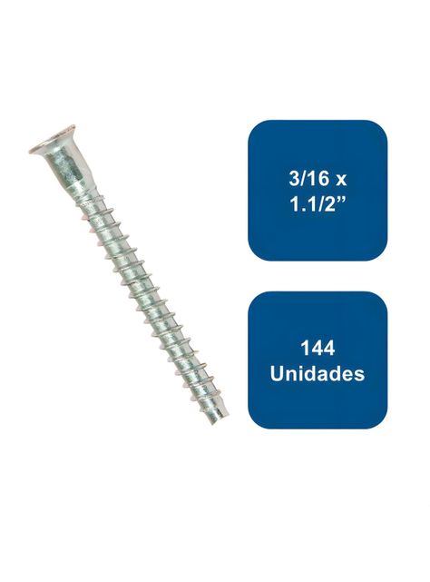 Tornillo Soberbio Zincado 3/16 X 1.1/2  144un-0