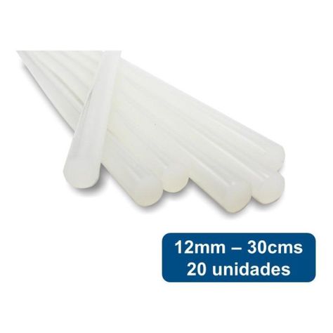 Barras De Silicona 12mm 30cms 20un. Rex-0