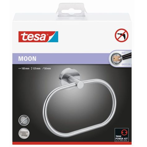 Colgador de toalla tipo anillo adhesivo Linea Moon tesa-0