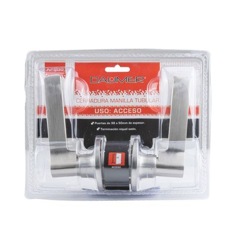 Cerradura Manilla Tubular Acceso Ap900 Níquel Daumer-0