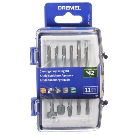 Micro Kit De Tallar Y Grabar 729 11 Piezas Dremel-0