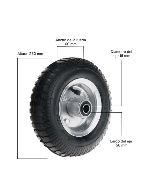 Rueda Repuesto para Yegua 150kgs - Toolmax-1