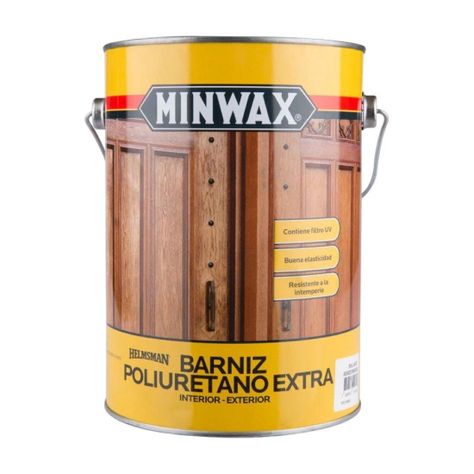 Barniz Poliuretano Extra Brillante Incoloro 1 Gl Minwax-0