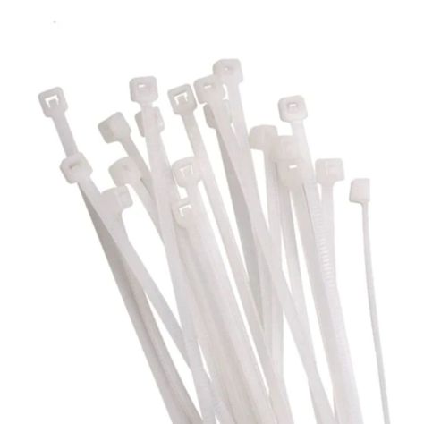 Amarras plásticas blancas 100un 4x200mm Genérico-0