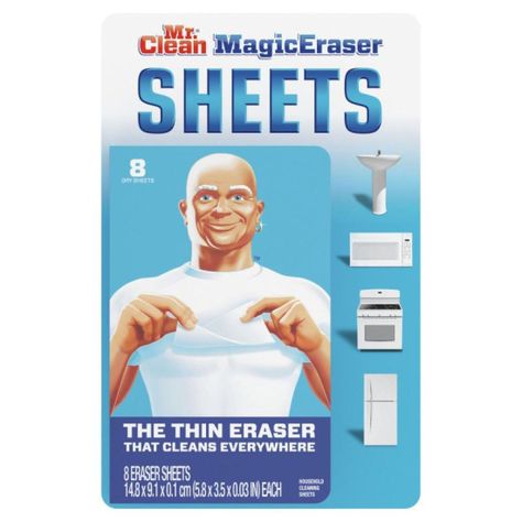 Magic Eraser Sheets 8 Hojas Mr. Clean-0