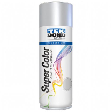 Pintura Spray 400ml Alta Temperatura Aluminio - TEKBond-0
