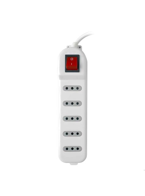 Macrotel Alargador Zapatilla Con Switch 5p 5mts Blanco-0