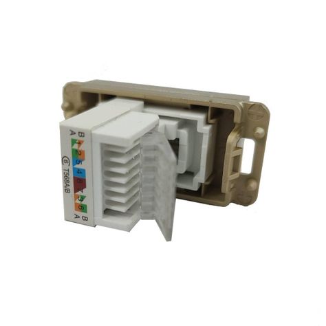 Módulo Computación RJ-45 1 Posición Dorado ART DNA-1