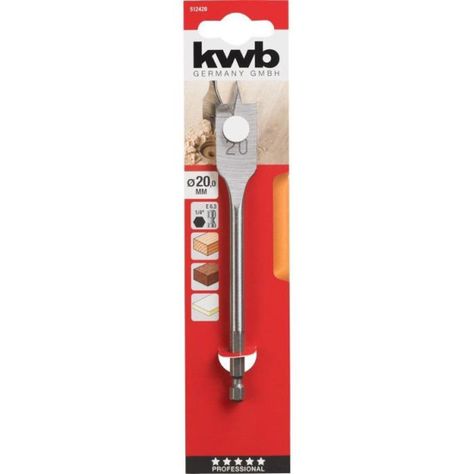 Broca Paleta Para Madera 25mm Kwb-0