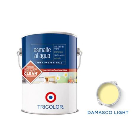 Esmalte Al Agua Profesional 1 Gl Damasco Light Tricolor-0