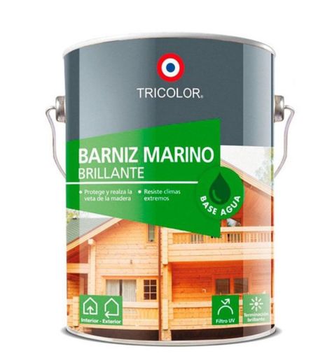 Barniz Marino Base Agua 1 Gl Roble Tricolor-0