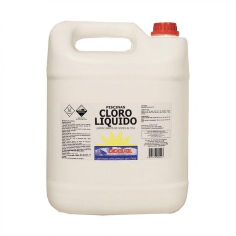 Cloro Líquido Para Piscinas 5% 10lts Dideval-0