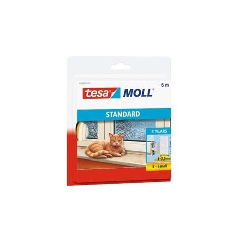 Tesamoll Tubular Estandar 9mm X 6mts Blanco Tesa-0