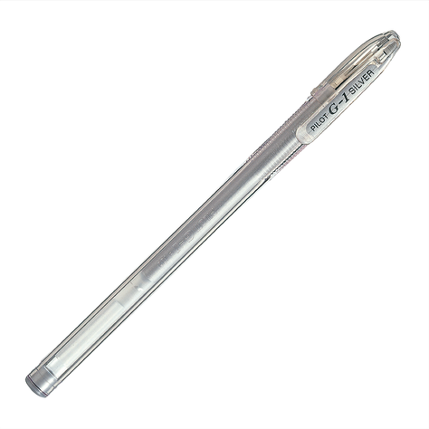 Lápiz Gel G-1 0.7 Plata Metalizado Pilot-0