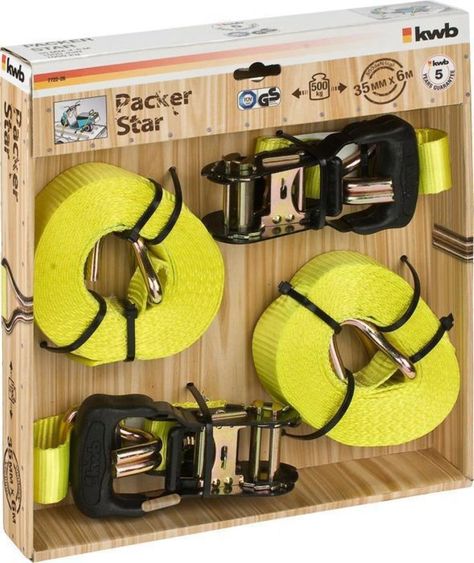 Set De Cintas De Amarre Eslinga 1000kg 6mt 2 Juegos Kwb-0