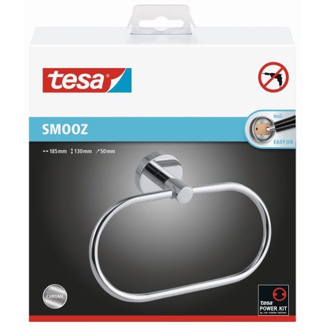 Colgador de toalla tipo anillo adhesivo Linea Smooz tesa-0