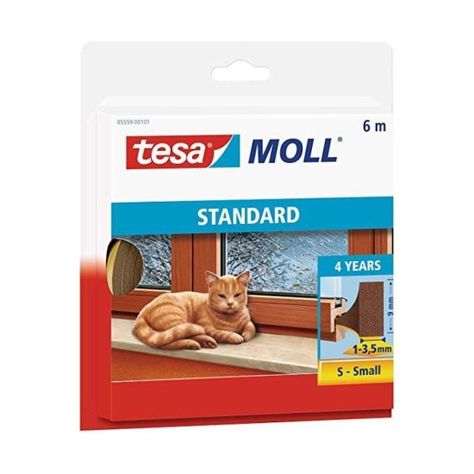 Burlete Tesamoll Tubular Estandar 9mm X 6mts Café-0